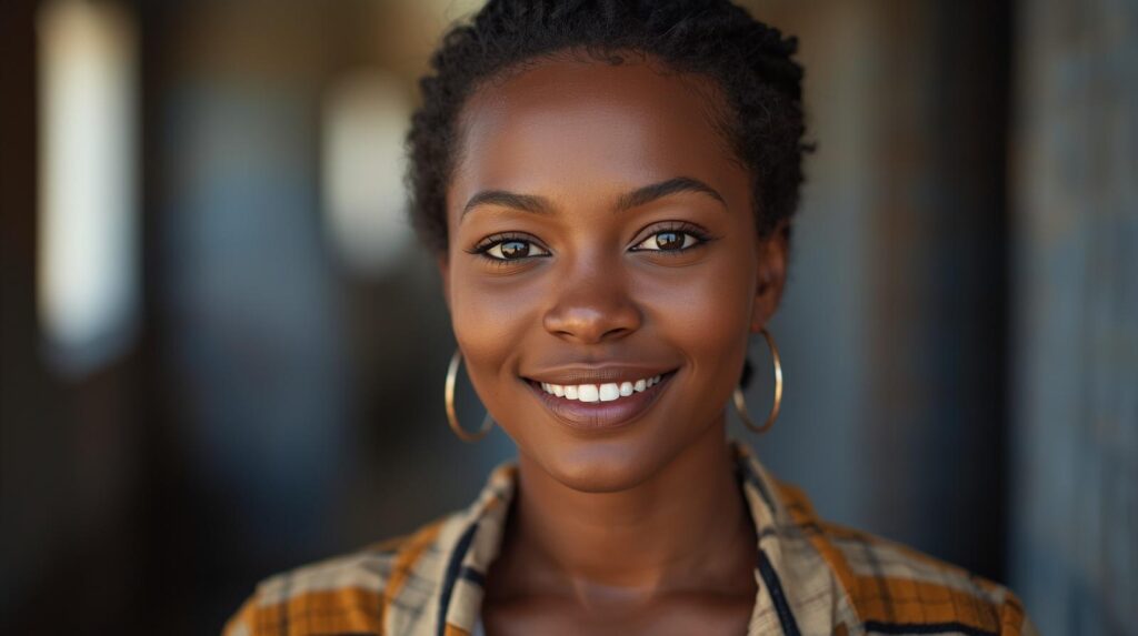 Woman from Malawi aged 25 35 wearing modern casual clothing 1 1